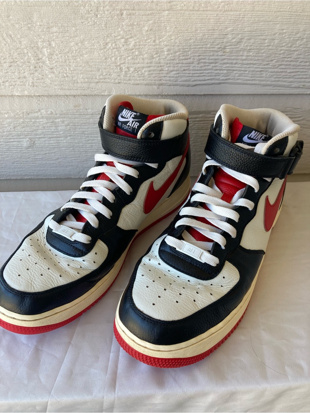 Nike Air Force 1 Mid By You Black - White - Red - DV3908-900 - Mens Size 11